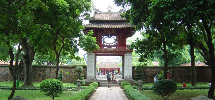Temple of Literature - the first university in Vietnam.