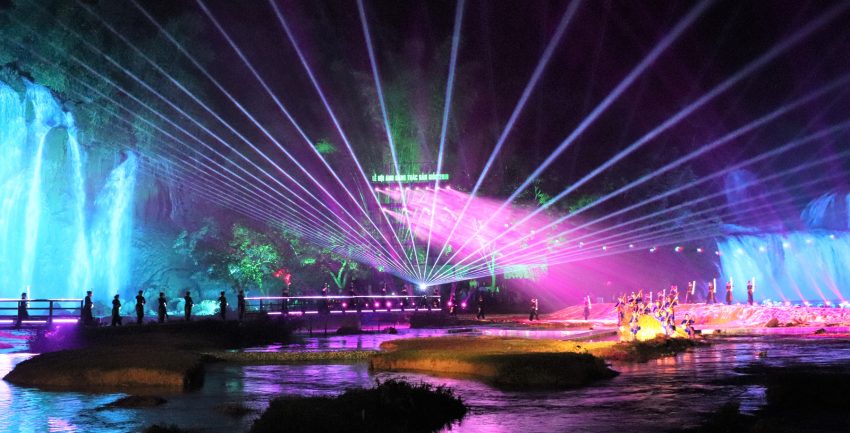 Light Show at Thac Ban Gioc - Cao Bang