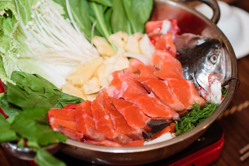 Salmon hotpot - must try dishes in Sapa